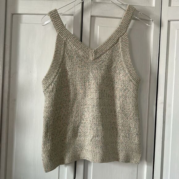 Madewell Rainbow Marled Wakefield button front knit tank - Size M - Picture 8 of 12